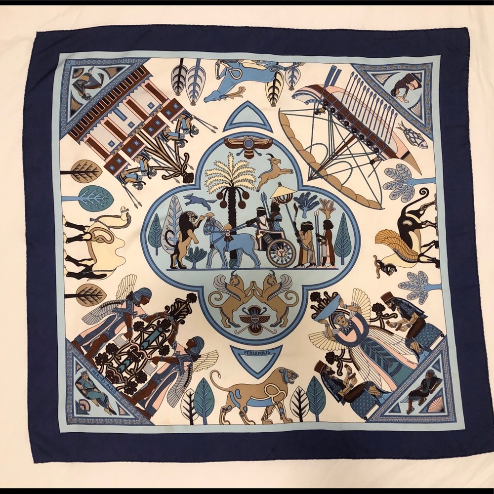 Authentic Hermès Paris Persepolis scarf